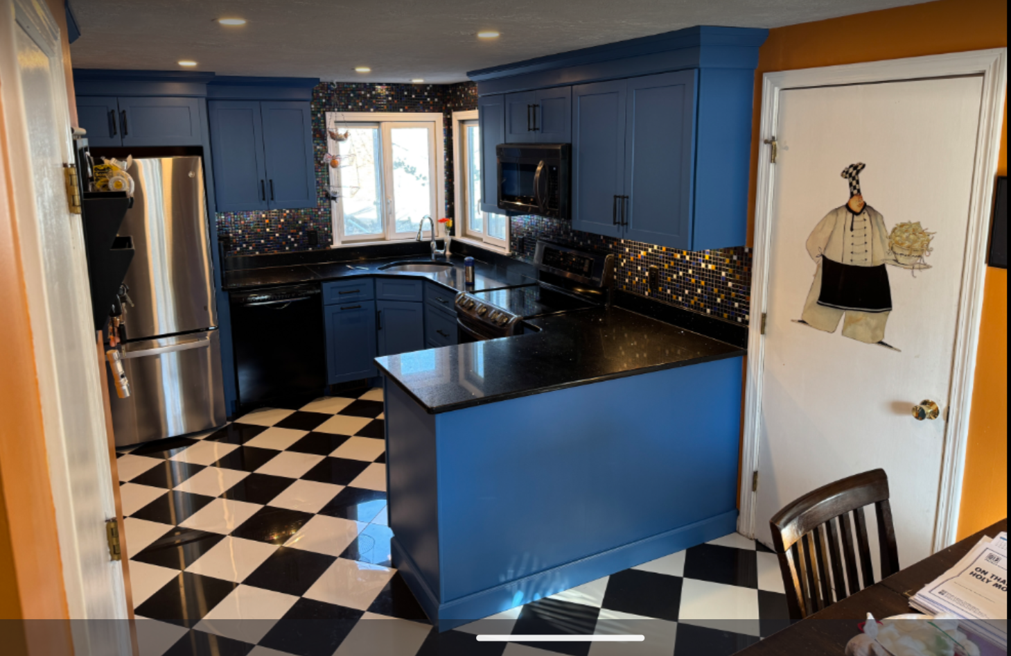 Complete kitchen cabinet refinishing project in Weymouth, MA