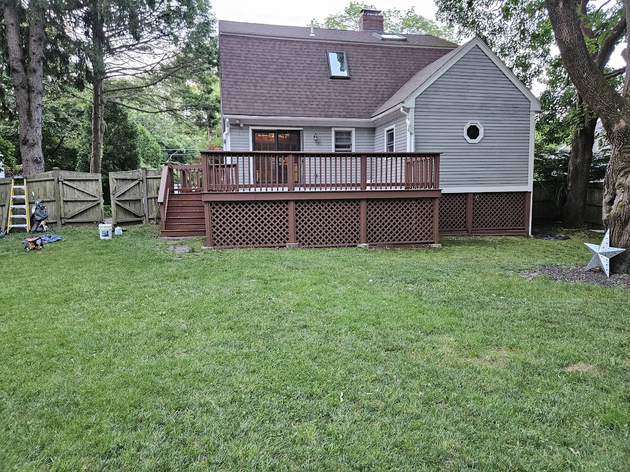 Deck refinishing and staining in Weymouth, MA